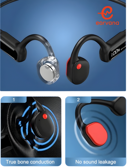 Le Vibra.X10© Casque/MP3 à conduction osseuse - IP68