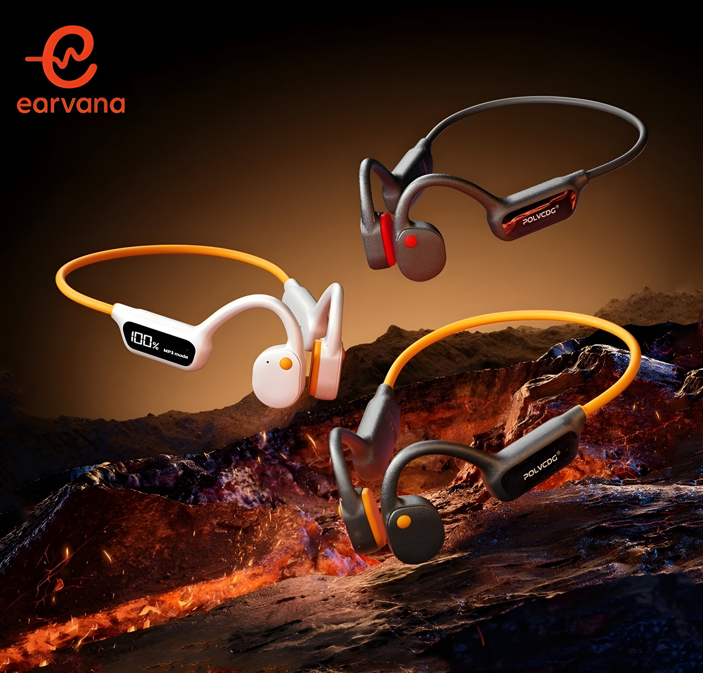 Le Vibra.X10© Casque/MP3 à conduction osseuse - IP68